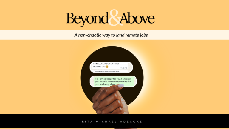 The Beyond & Above Remote Job Search & Application Strategy | Rita ...